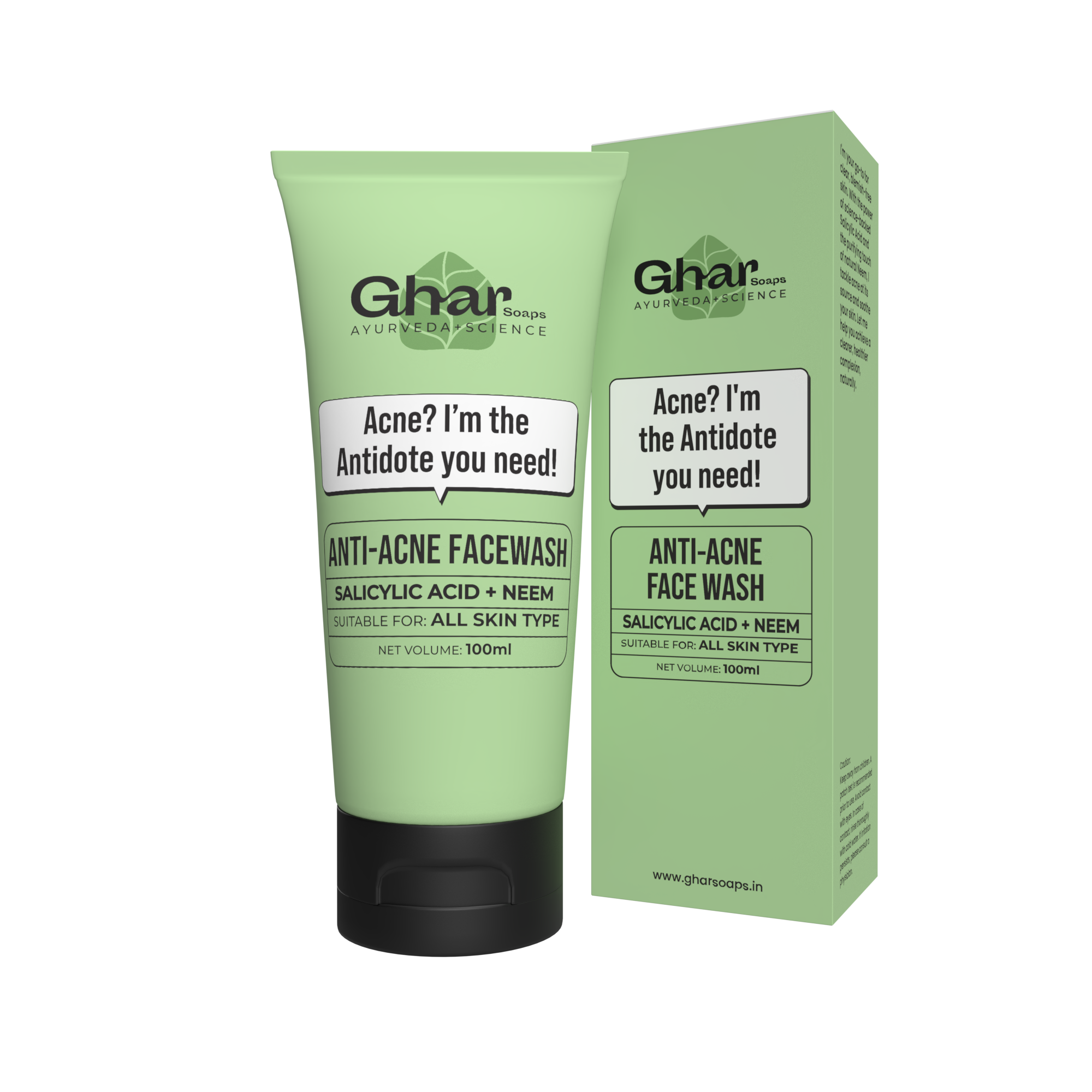 Anti Acne Face Wash With Salicylic Acid & Neem