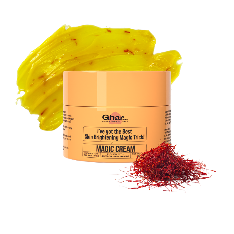 Magic Cream with Saffron & Niacinamide for De-Tan & Skin Brightening